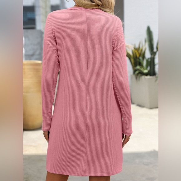 Crisp Autumn Long Sleeve A-Line Dress - Picture 2 of 5